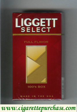 Liggett Select Full Flavor 100s cigarettes hard box